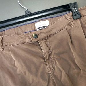 Bershka Straight Leg Chinos Olive Green Size 10 BSKGIRL